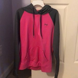 Hot pink Under Armour hoodie